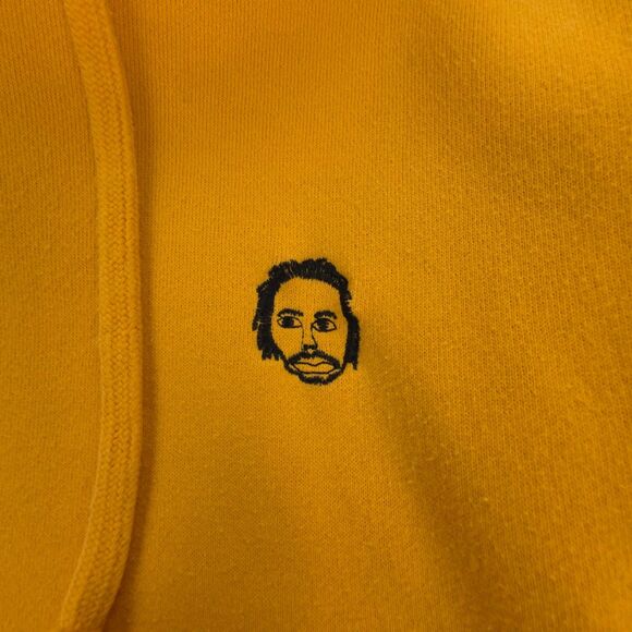 SWEATSHIRT by Earl Sweatshirt premium Gold Hoodie Streetwear Athleisure Y2k 90s - Picture 3 of 7